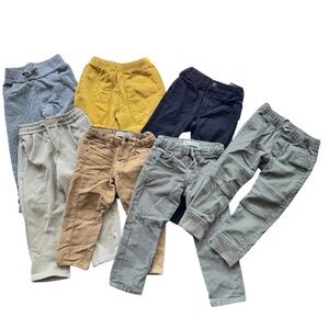 LIKE NEW lot of 7 toddler boy pants 3T. Zara, H&M, Cat & Jack, Hanna Andersson
